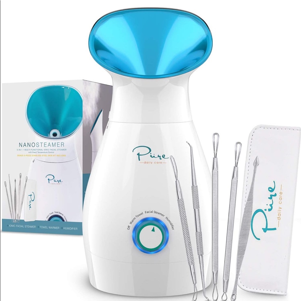 NanoSteamer Large 3-in-1 Nano Ionic Facial Steamer